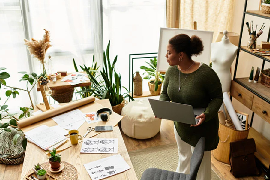 designing a high performance home craft studio for flow focus and joy