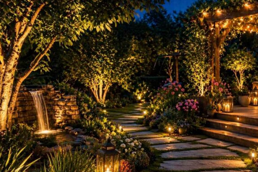 designing night gardens how aq lighting crafts luxury after dark
