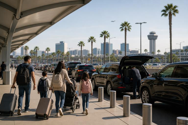 Family Friendly Airport Transfer Planning for Anaheim California Theme Park Vacation