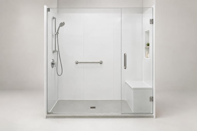 Bathroom Safety And Low Maintenance Design Ideas in Brandon Florida