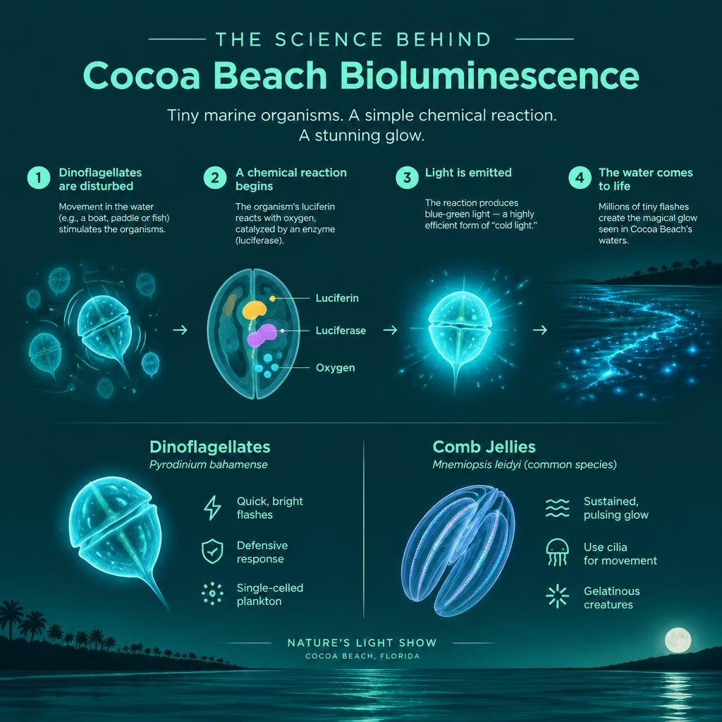 Why Does Cocoa Beach Glow at Night? The Science Behind Florida's Bioluminescence 2 Why Does Cocoa Beach Glow at Night The Science Behind Floridas Bioluminescenc